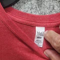M&O Gold Wanted The Good Boy Gang Dog Graphic Tee Red Heather Medium