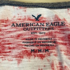 American Eagle Tank Top Mens Medium USA Flag Tie Dye Cotton Heritage Red White