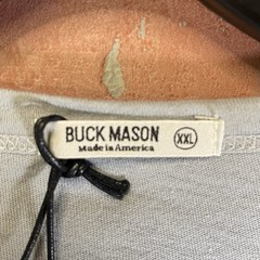 Buck Mason Costa Curved Hem Tee Shirt Harbor Blue Men’s XXL Made In USA NWT