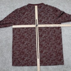 Reel Legends Shirt Mens Medium Red Camo Freeline Performance Fishing Long Sleeve