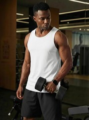 Mens UPF 50+ Tank Top Moisture Wicking Summer Sleevless Workout Gym Mucsle Shirt
