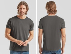 5 Pack Fruit of the Loom Mens T Shirts Short Sleeve Slim Fit Lightweight Cotton