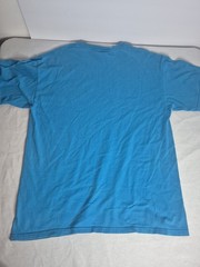Unisex Lg Y2k Dolphin T Shirt Blue with Gems Short Sleeve Myrtle Beach SC