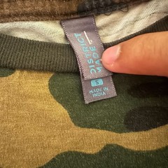 District Made Jesus Superman Logo Camo T-Shirt Size S