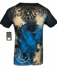 ARCHAIC by AFFLICTION Men’s T-Shirt NEWMAN Black Biker MMA S-5XL