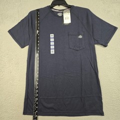 DICKIES Fast Dry Shirt Mens MEDIUM Blue WORK WEAR POCKET OUTDOORS Fishing NWT