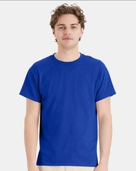 Hanes 5170 5XL EcoSmart Crewneck Short Sleeve Tee Pit to Pit 31″ Deep Royal