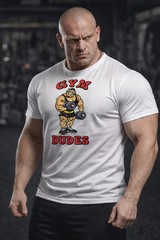 Gym Dudes Old School Bodybuilding Retro 80’s Workout Muscle T-Shirt Sz. S M L XL