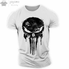 Men’s T Shirt 3d Print Military Patriotic Skull O-neck T Shirt Oversized T-shirt