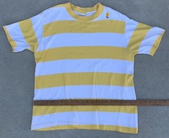 Vintage Striped T Shirt Combed Cotton Munsingwear Surf Mod Combed Cotton Sz XL