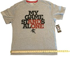 NEW With Tags AND1 Basketball Retro Style Gray Graphic T-Shirt Men’s XL