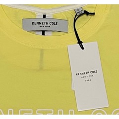 Kenneth Cole New York Mens XL Mellow Yellow Logo Graphic T-Shirt KT9J35MWYA NEW