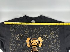 Bape x Kaws Milo Animal Kingdom Black Shirt Men 4XL Tall Pro Champ Tag *Preowned