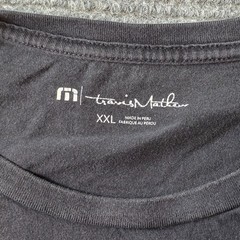 Travis Mathew Mens T-Shirt Size 2XL Black Cotton Margarita Memories Golf Graphic