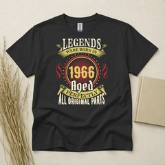 60th Birthday T Shirt Born In 1966 Gift 60 Year Old T-Shirt Legends Were Born