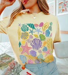 Vintage Seashells Comfort Tee Shirt
