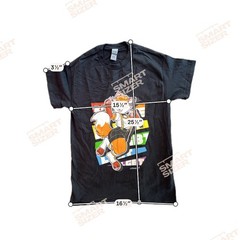 LuhbrazART Furry Fox LGBT Pride Rainbow Graphic T-Shirt Black Gildan S