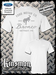 Ford Motor Co Bronco Detroit, MI 2-Sided T-Shirt – Official Licensed Product