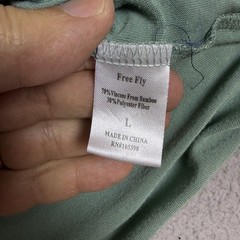 Free Fly Shirt Mens L Green Bamboo Performance Short Sleeve Chest Pocket Tee