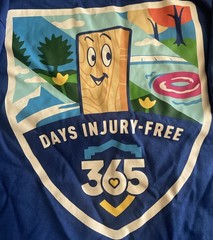 Halo Exclusive Lowe’s 365 Injury Free Blue Adult Size Large T-shirt-100% Cotton