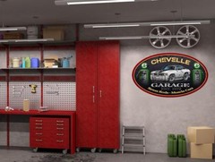 1972 Chevelle SS Hardtop Classic Garage Sign Wall Art Graphic Sticker