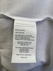 NEW Perry Ellis White T-Shirt Men’s Large Short Sleeve Crew Neck NWT $44