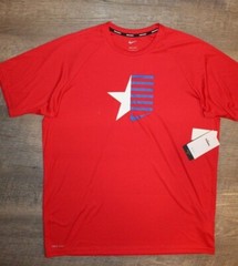 NWT NIKE MEN’S HYDROGUARD Swim T-Shirt USA RED WHITE BLUE M L XL XXL