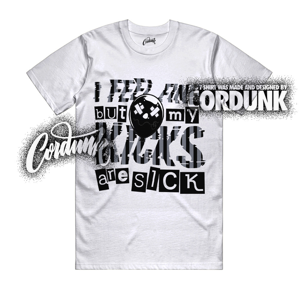 10 OG Steel White Black Light Steel Grey T Shirt Match SICK