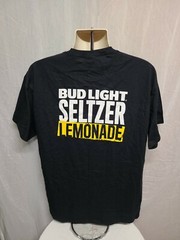 Budlight Seltzer Lemonade Adult Black XL TShirt