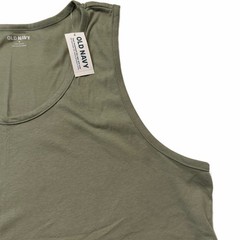 Men’s Tank Top Size Medium Scoop Neck Wide Strap Green NWT