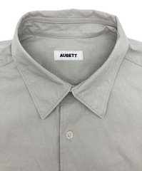 AUBETT Heavy broadcloth side vent short sleeve oversized shir
