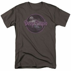 Deep Purple Smoke on the Water T Shirt Mens Licensed Rock Band Tee Charcoal
