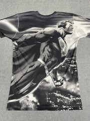 Superman DC black & white all over print custom T-Shirt size Small