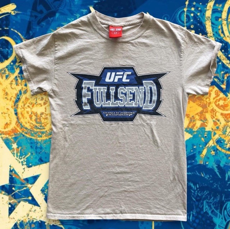 Ufc X Fullsend Tan And Blue Tshirt Size S Mma Ufc