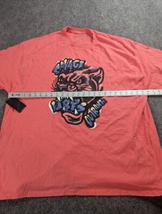 Outrank Brand T-Shirt Size 2XL Salmon Pink Savage Vibes Panther Graphic Tee