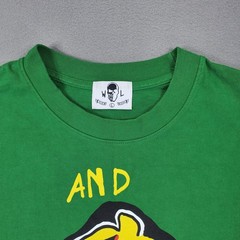 Warren Lotas Green And God Wept Shirt Size L Cotton USA Authentic Skull