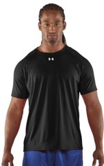 Under Armour Mens Locker Short Sleeve Gym T-Shirt Black Large 1268471 001 New