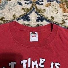 Vintage Y2K Adventure Time “What Time Is It” Graphic Print T-Shirt Men’s XL