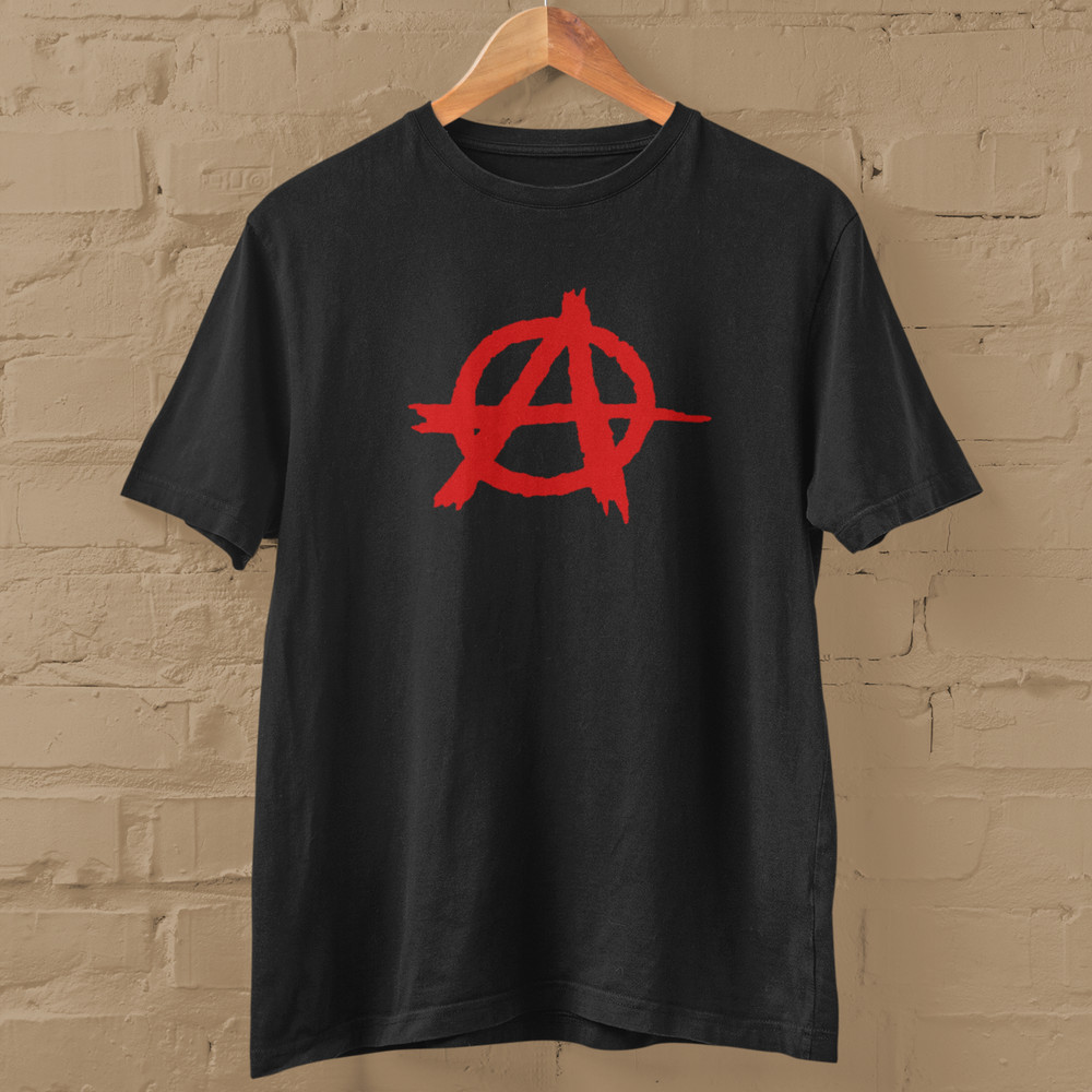 ANARCHY T-SHIRT (politics punk music 70s 80s crusty band metal Political)