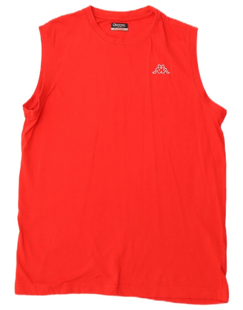 KAPPA Mens Vest Top XL Red Cotton BQ05