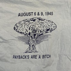 Vintage 1991 Pearl Harbor Atomic Bomb T-Shirt Single Stitch Deadstock Hanes XL