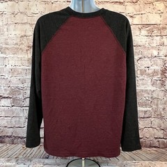 Orvis Men’s Heather Burgundy Long Sleeve Crew Neck Classic Collection Shirt XL