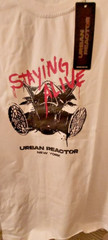 Staying Alive Mask * URBAN REACTOR T-Shirt * 95% Cotton 5% Spandex