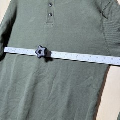 Work n’ Sport Thermal Waffle Knit Henley Long Sleeve Shirt LT Tall Olive Green