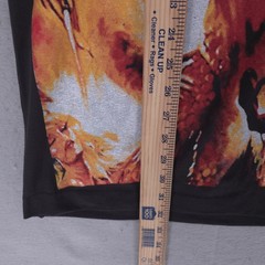 Vintage Manowar Hell On Stage Shirt Mens XL REPRINT AOP All Over Print Band 90s