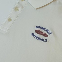 Bonneville Salt Flats Speedway Nationals Shirt Polo White Men’s XL