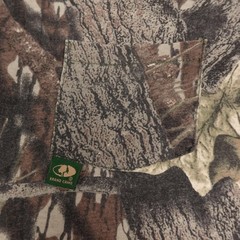 Vintage Mossy Oak Camo Shirt Mens Large Brown Long Sleeve Pocket Hunting USA 90s