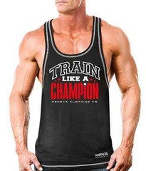 Monsta Clothing Workout Bodybuilding Wear TRAIN Racerback Mens Tank Top NEW