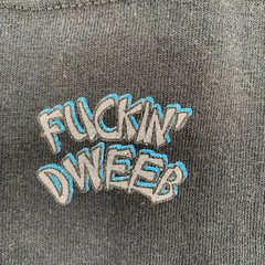F***in Dweeb Graphic T-Shirt Funny SZ L Screen Printed Tee Streetwear Grunge