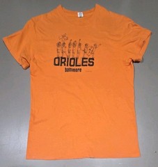 Vintage Hanes 1980 Baltimore Orioles Wild Bill Cartoon T Shirt Made In USA